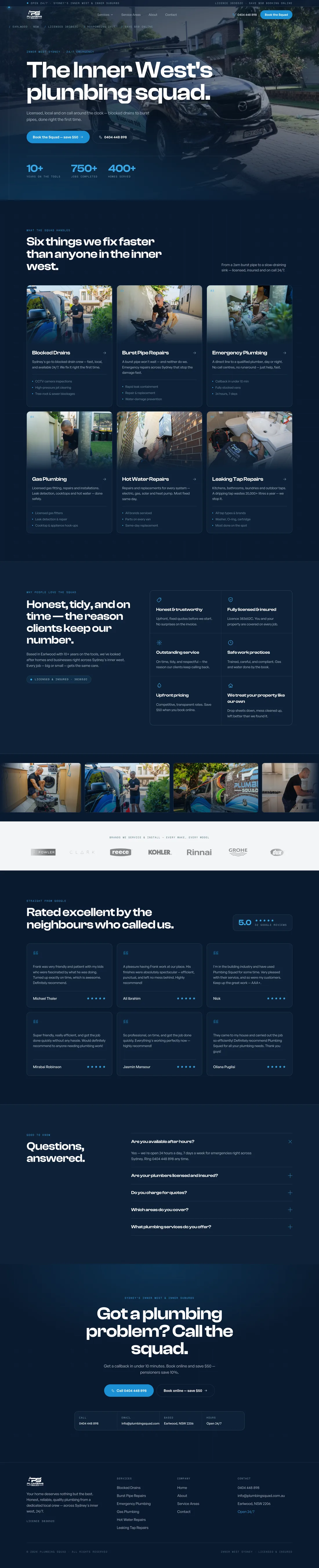 Plumbing Squad - Inner West plumbers